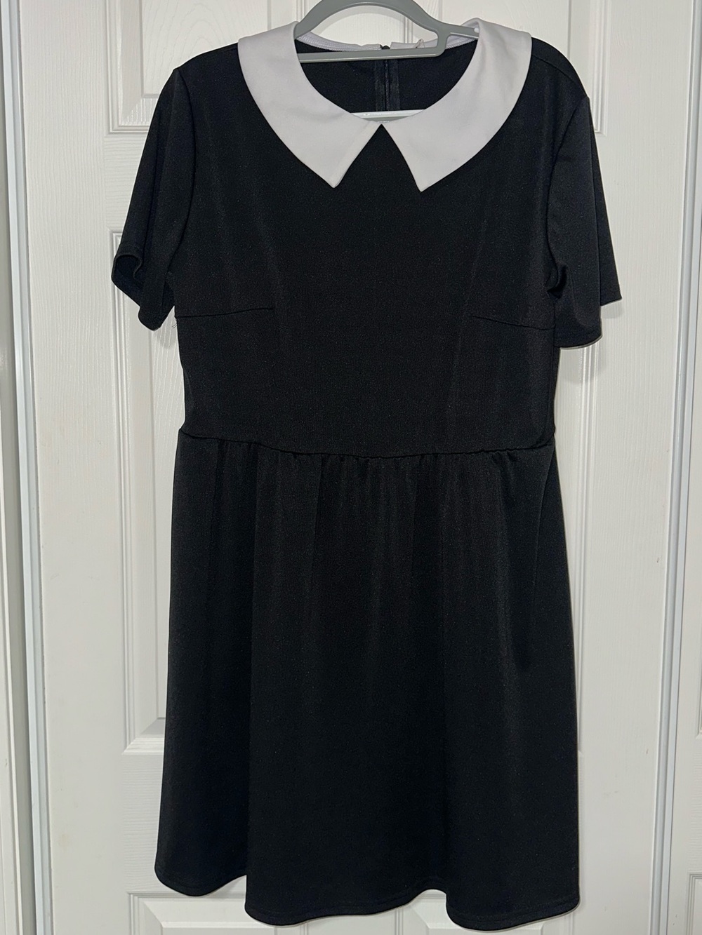 Women's Black Dress with White Peter Pan Collar size XXL